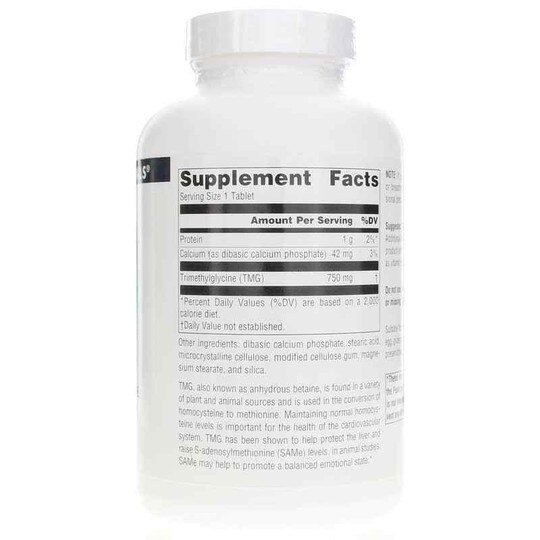 TMG Trimethylglycine 750 Mg, SNN